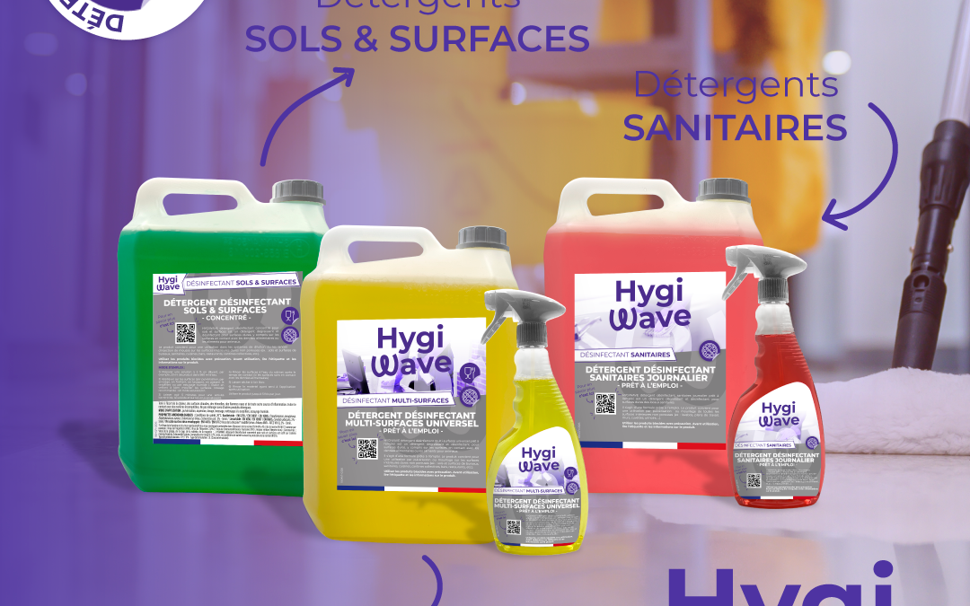 Hygiwave développe sa gamme avec de nouveaux produits désinfectants professionnels
