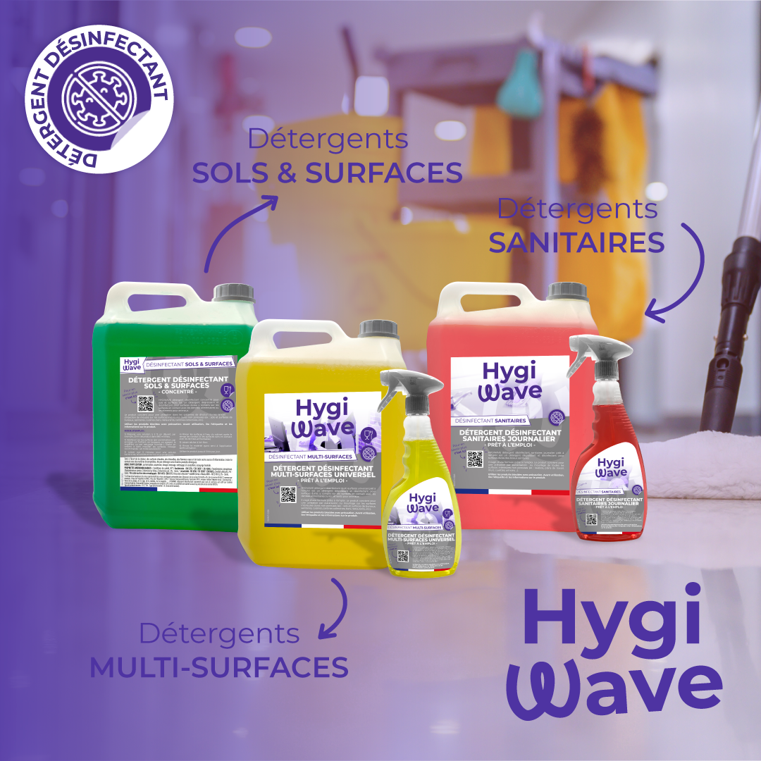 Hygiwave développe sa gamme avec de nouveaux produits désinfectants professionnels